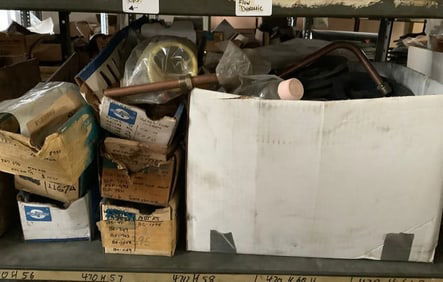 Shelf lot of new in package rebuilding parts