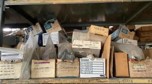 Shelf lot of new in package rebuilding parts