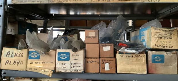 Shelf lot of new in package rebuilding parts