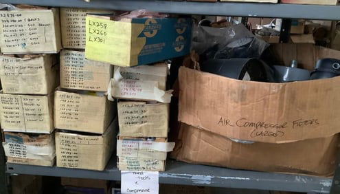 Shelf lot of new in package rebuilding parts