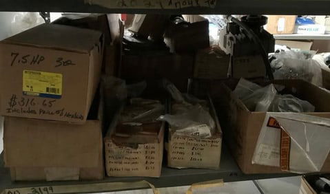 Shelf lot of new in package rebuilding parts