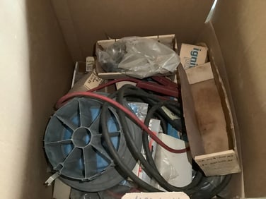 Large box of battery charger rebuild parts