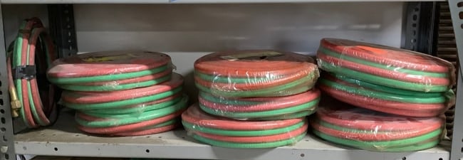 Large amount of new oxy acetylene torch hoses