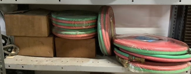 Large amount of new oxy acetylene torch hoses