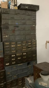 Tool bins filled with rebuild kits