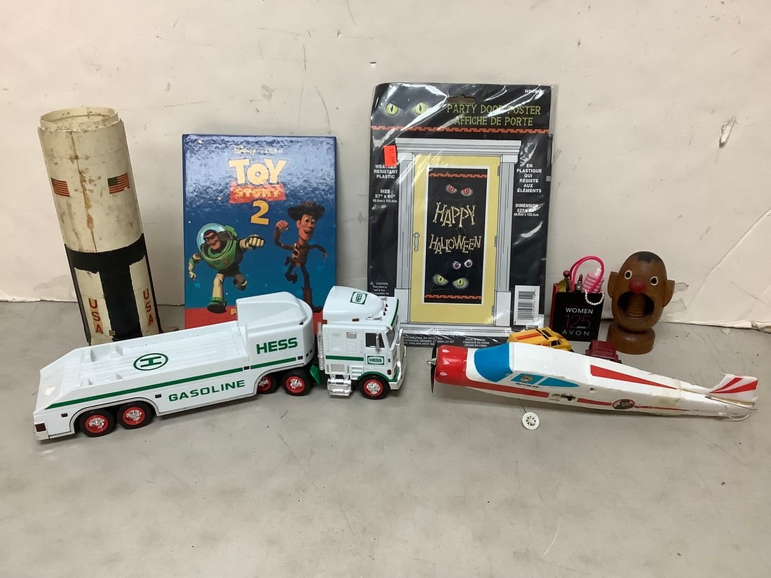 Toy Story 2 book, HESS truck, vintage wood carved nutcracker, and more(tallest 10.5in.) (1 of 1)