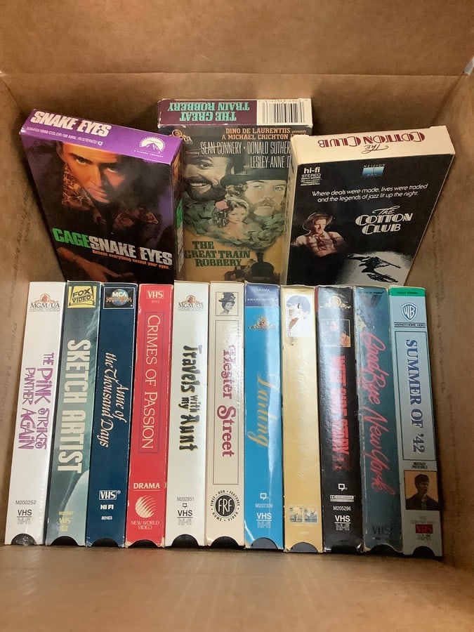 VHS tapes(Crime of Passion, Hester Street, The Cotton Club, and more): VHS tapes(Crime of Passion, Hester Street, The Cotton Club, and more)