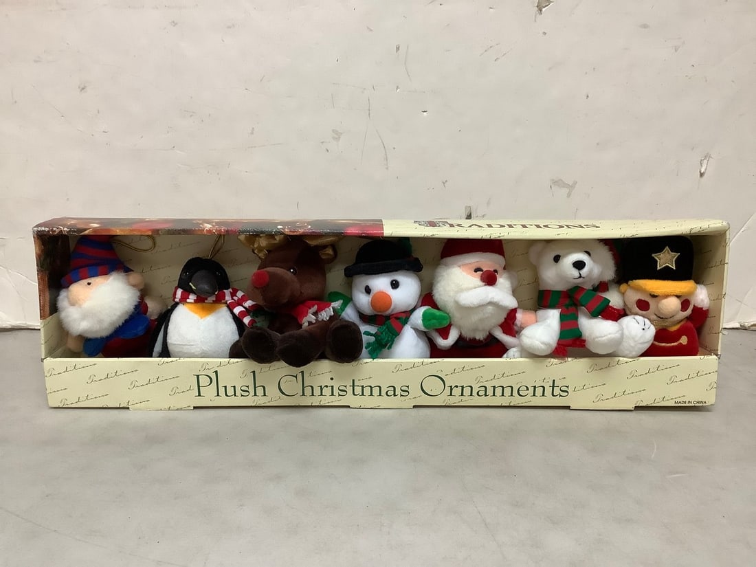 Plush Christmas Ornaments set(new in box) (1 of 1)