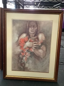 Framed and signed art print(17in.x21in.)