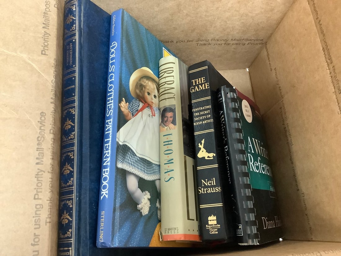 Various books(The Game, Liberace, Dolls Clothes Pattern Book, and more) (1 of 1)