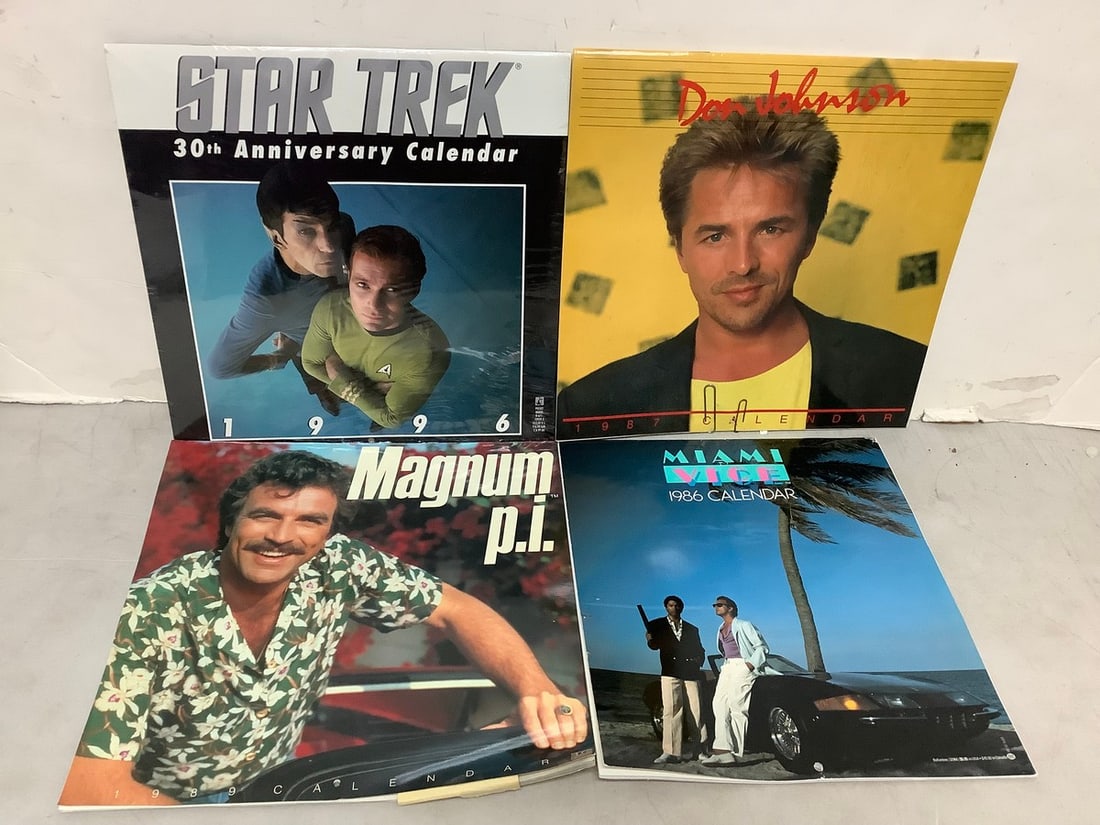Various calendars(Don Johnson, Miami Vice 1986 calendar, and more): Various calendars(Don Johnson, Miami Vice 1986 calendar, and more)