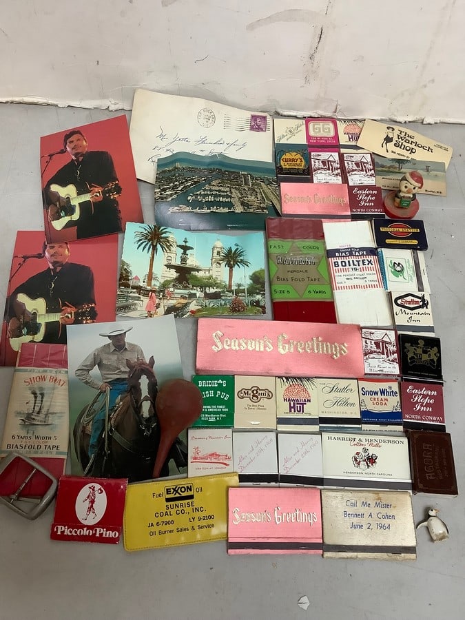 Vintage matches, postcards, and more: Vintage matches, postcards, and more