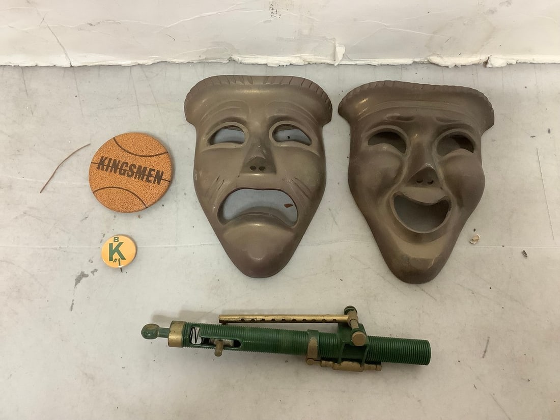 Brass comedy masks and more (1 of 1)
