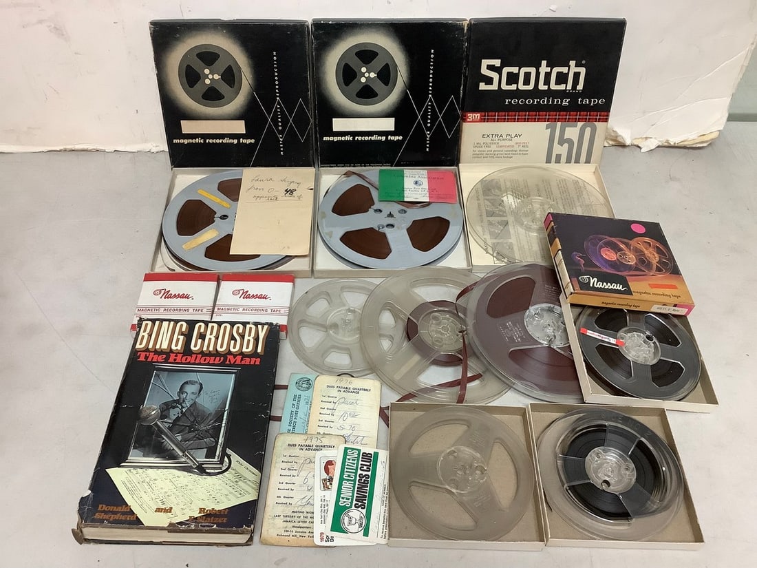 Recording tape, Bing Crosby The Hollow Man book, and more: Recording tape, Bing Crosby The Hollow Man book, and more
