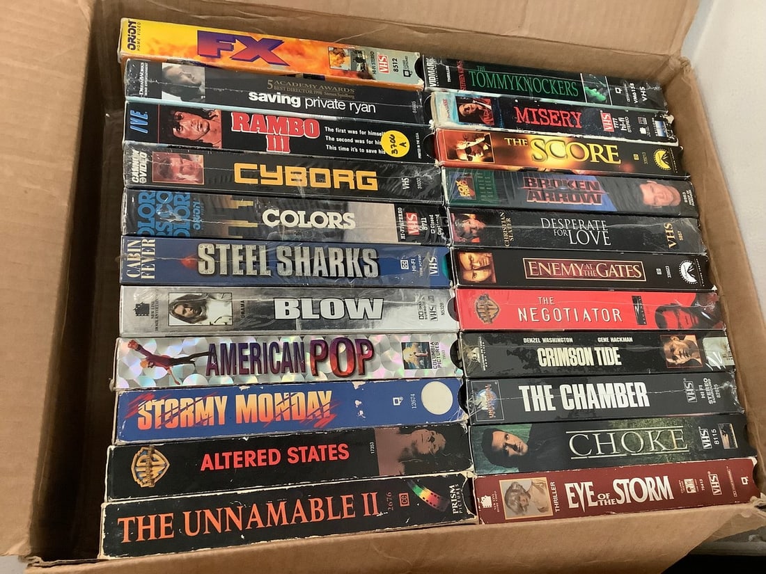 Various VCR Tapes (FX, Colors, Blow, and more): Various VCR Tapes (FX, Colors, Blow, and more)