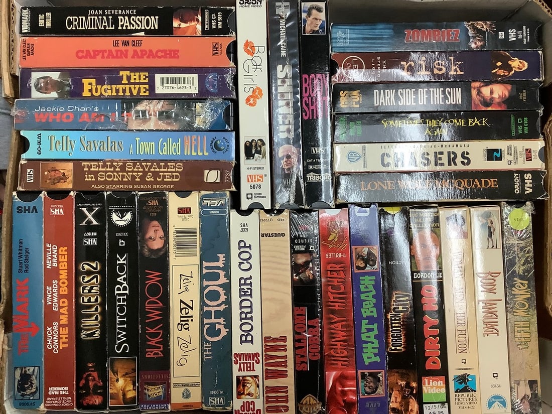 Various VHS Tapes (The Ghoul, Black Widow, Dirty Ho, and more) (1 of 1)