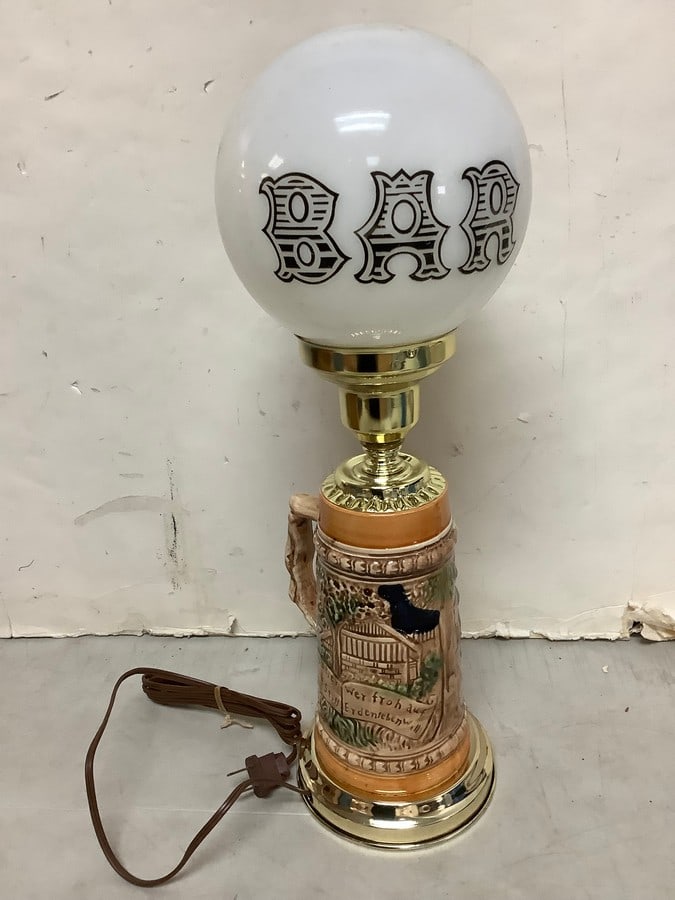 Vintage Bar Stein Lamp (17.5in Tall) (1 of 1)