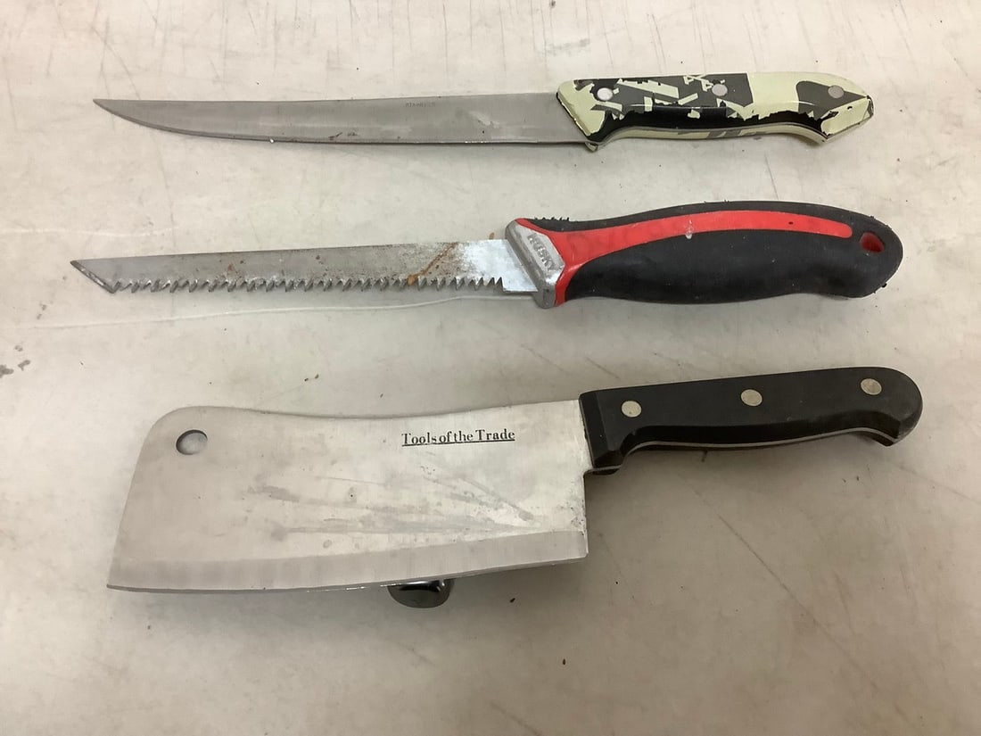 Meat Cleaver and other Knives (Longest Blade - 8.25in): Meat Cleaver and other Knives (Longest Blade - 8.25in)