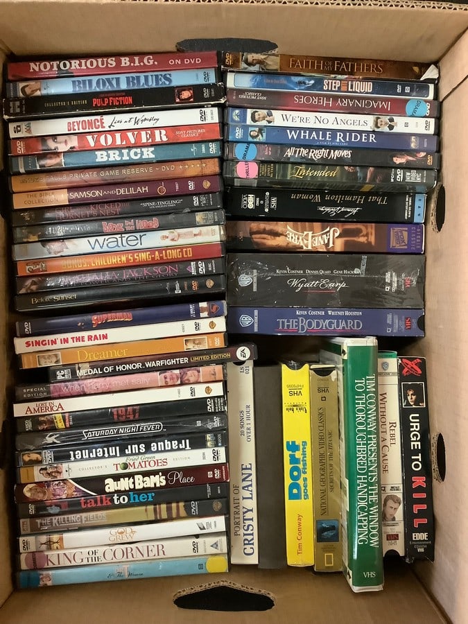 Various DVDs and VHS Tapes (Talk to Her, Singin in the Rain, Brick, and more) (1 of 1)