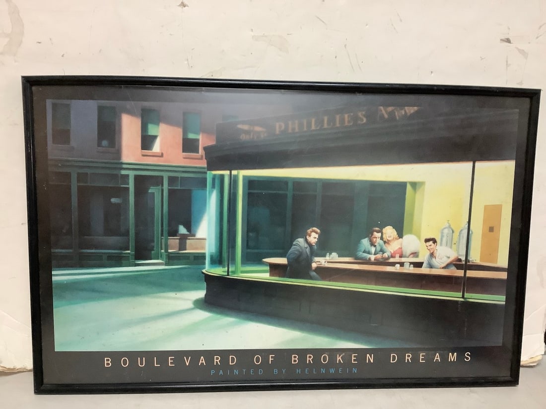 Framed Boulevard of Broken Dreams art print painted by Helnwein(23in.x37in.) (1 of 1)