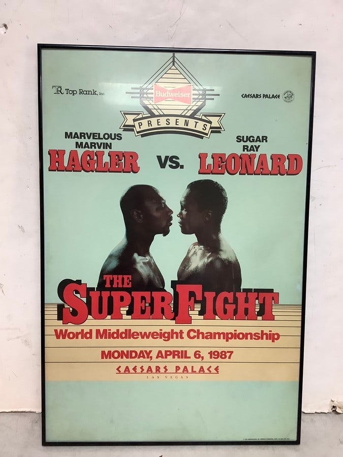 The Super Fight framed advertisement(20.25in.x30.25in.): The Super Fight framed advertisement(20.25in.x30.25in.)