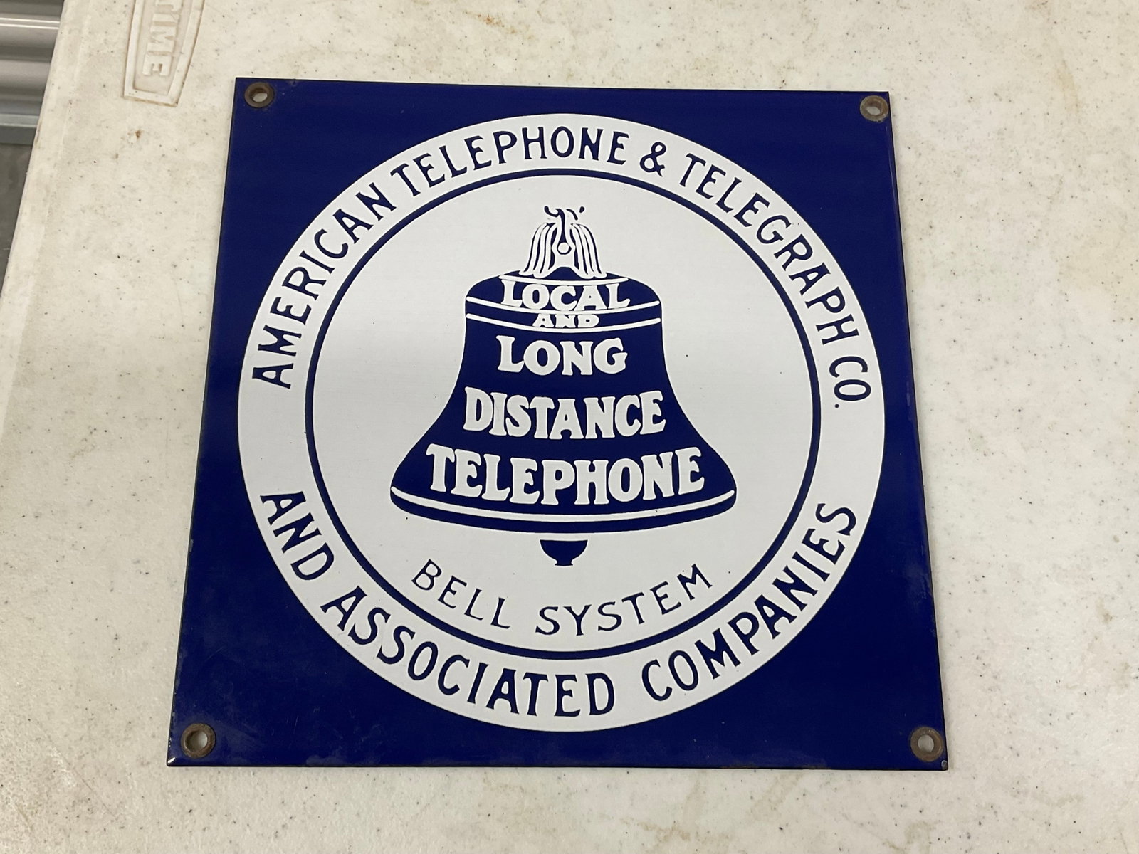 American Telephone and Telegraph bell system cermiac sign: American Telephone and Telegraph bell system cermiac sign