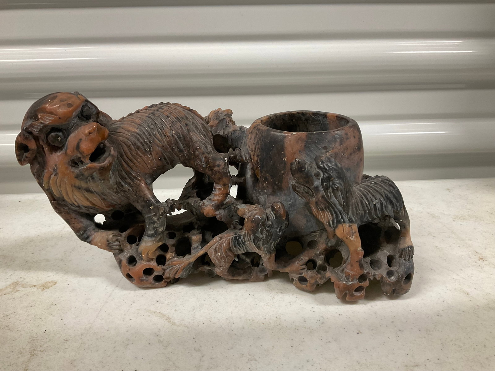 soapstone statue with well 8x5": soapstone statue with well 8x5"