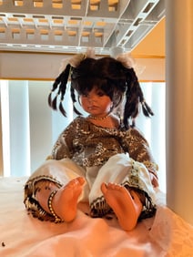 Vintage Porcelain doll 12in