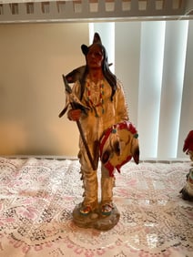 Vintage Native American statue 12in