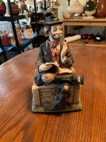 Vintage Waco Melody Willie the Whistler statue 11in
