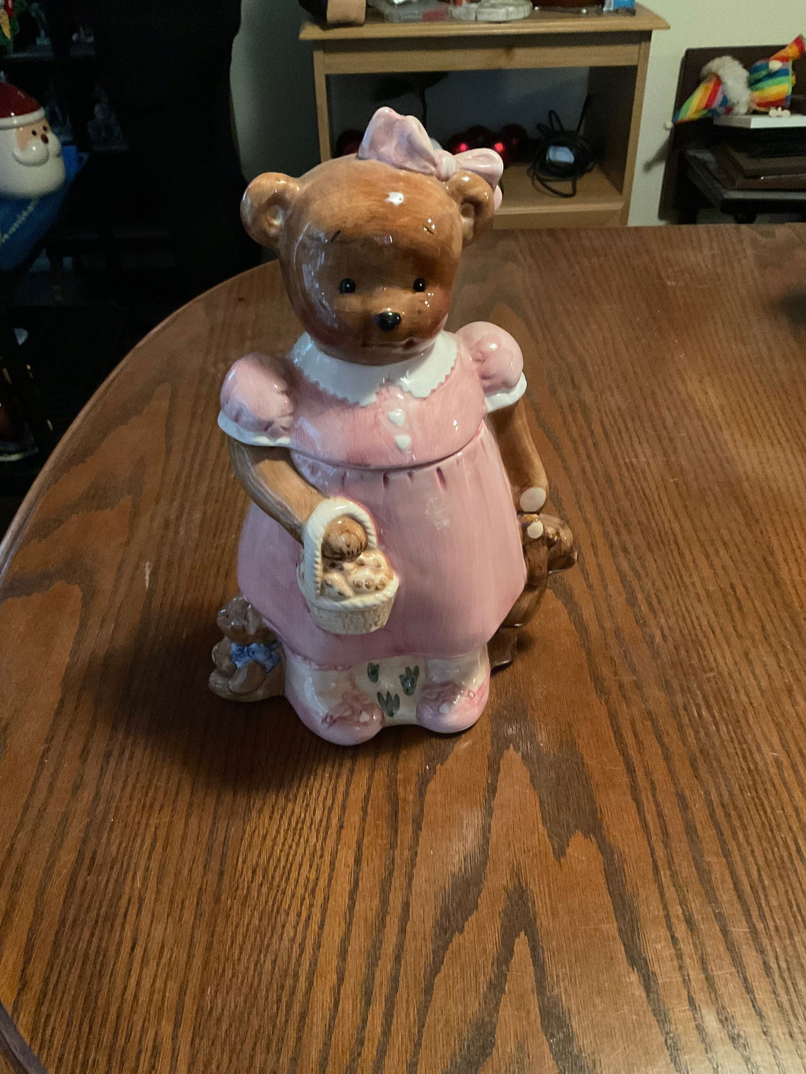 Rare Peggy Jo Ackley Teddy Bear Cookie Jar 1994 13": Rare Peggy Jo Ackley Teddy Bear Cookie Jar 1994 13"
