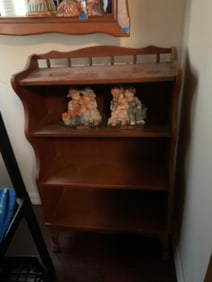 Wooden shelving unit no contents 39x23x9