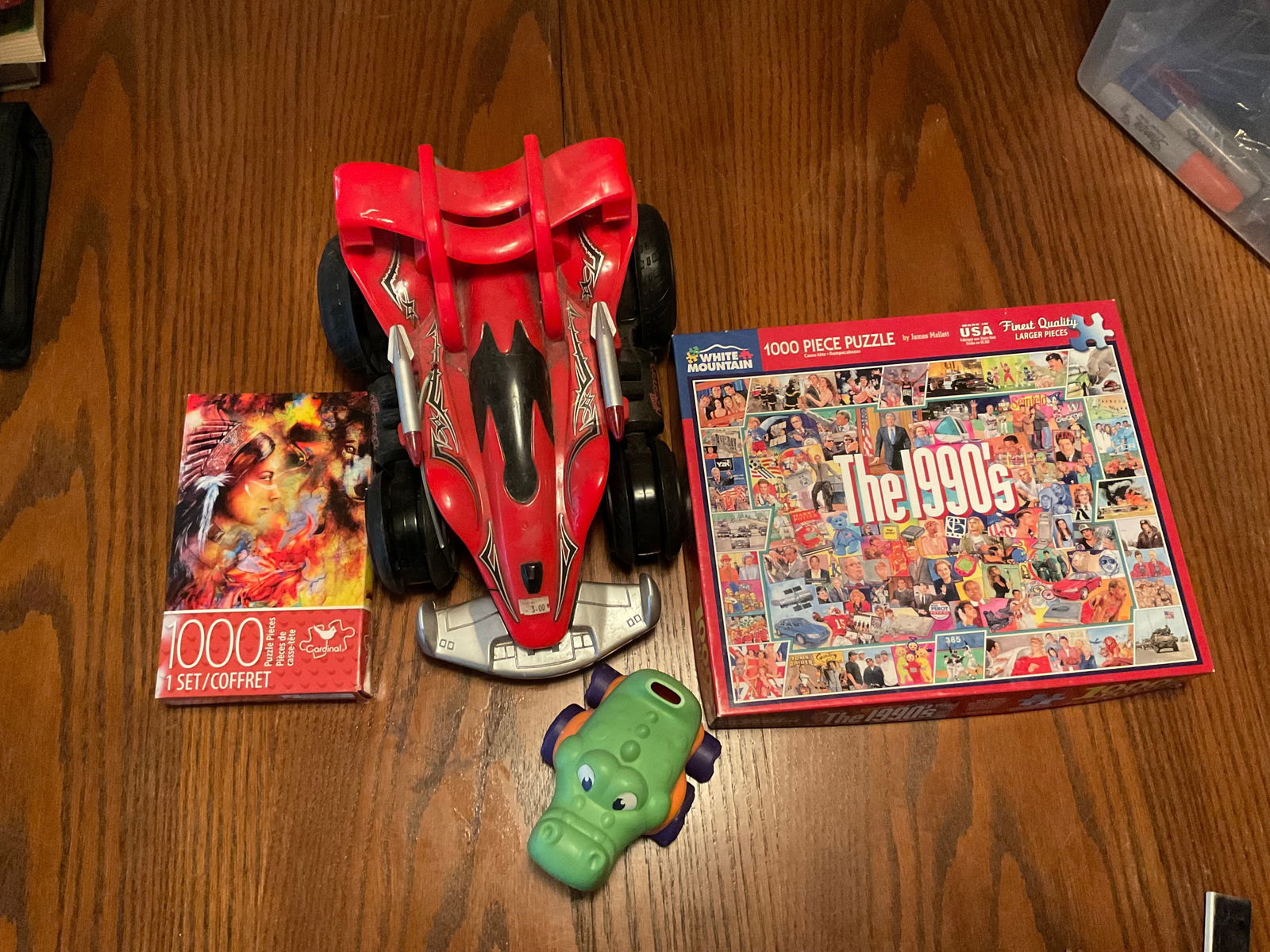 Lot of puzzles, remote control car and more (1 of 1)