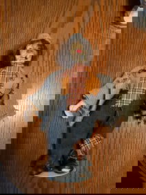 Vintage 1990 Anco Hobo Junction Poreclin Doll 16in