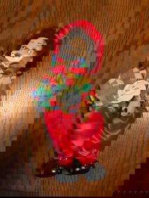 Vintage style clown perclin doll 12in