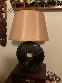 Sand Dollar wooden lamp
