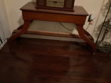 Wooden side table 24x49x15