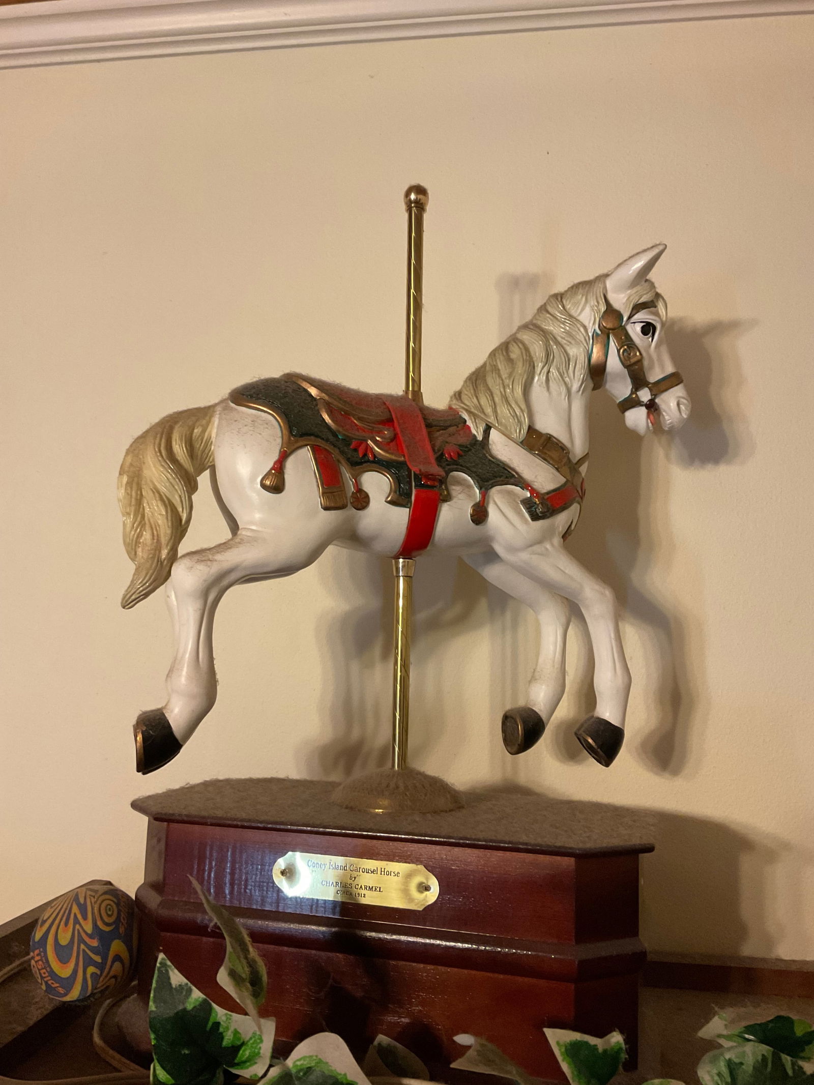 Coney Island by Charles Carmel Carsouel Horse Statute 21" tall (1 of 1)