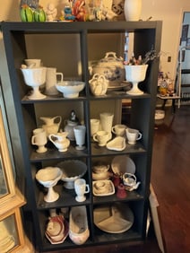 black cubed sheving unit