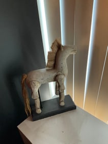 Brocahrd horse Antique Look Artisan Crafted 12"