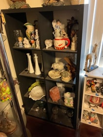 black cubed sheving unit