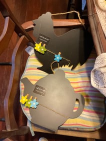 lot of 2 kitchen hanging chalk boards