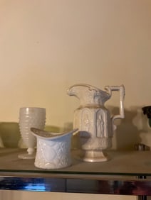 lot of milk glass and more