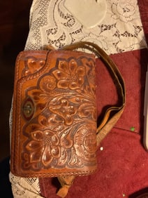 vintage leather purse