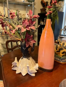 vintage art glass vases and more tallest is 22"