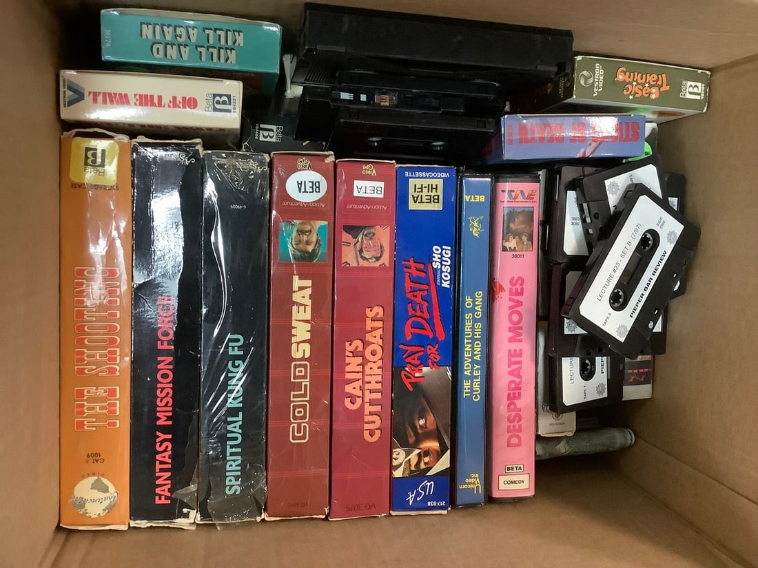 VHS tapes, casette tapes, and more(Fantasy Mission Force, Desperate Moves, Off the Wall, etc.) (1 of 1)