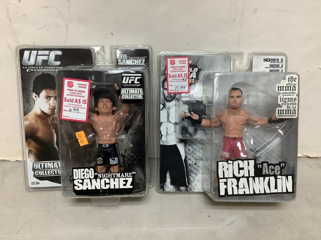 UFC and MMA action figures new in box(Diego Sanchez and Rich Franklin): UFC and MMA action figures new in box(Diego Sanchez and Rich Franklin)