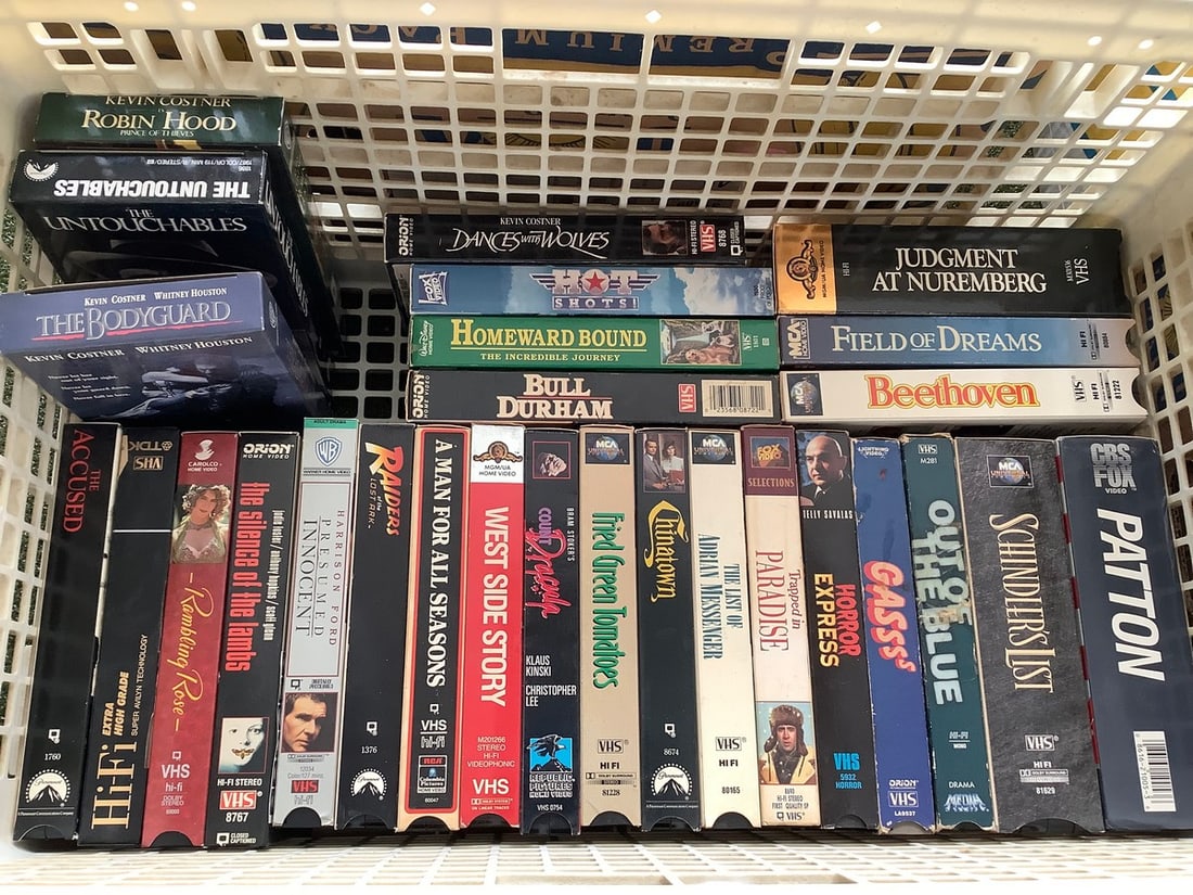Various VHS Tapes (The Bodyguard, Gasss, Dances with Wolves, and more): Various VHS Tapes (The Bodyguard, Gasss, Dances with Wolves, and more)