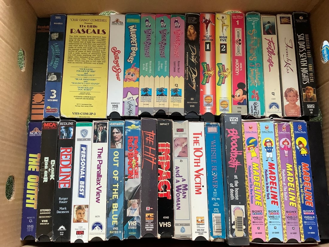 Various VHS Tapes (The Outfit, Impact, Muppet Babies, and more): Various VHS Tapes (The Outfit, Impact, Muppet Babies, and more)