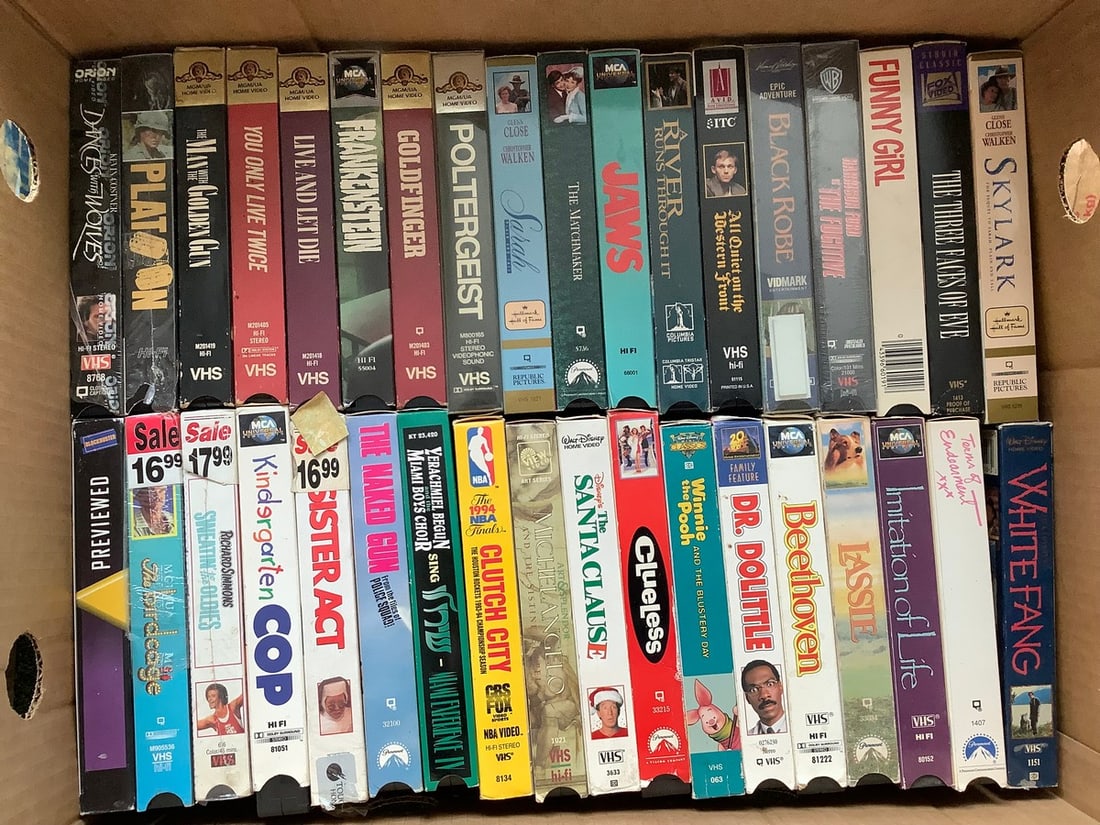 Various VHS Tapes (Jaws, Dr. Dolittle, The Naked Gun, and more): Various VHS Tapes (Jaws, Dr. Dolittle, The Naked Gun, and more)